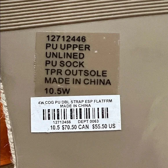 Torrid Cognac and Cream Wedge Sandals - Picture 11 of 11